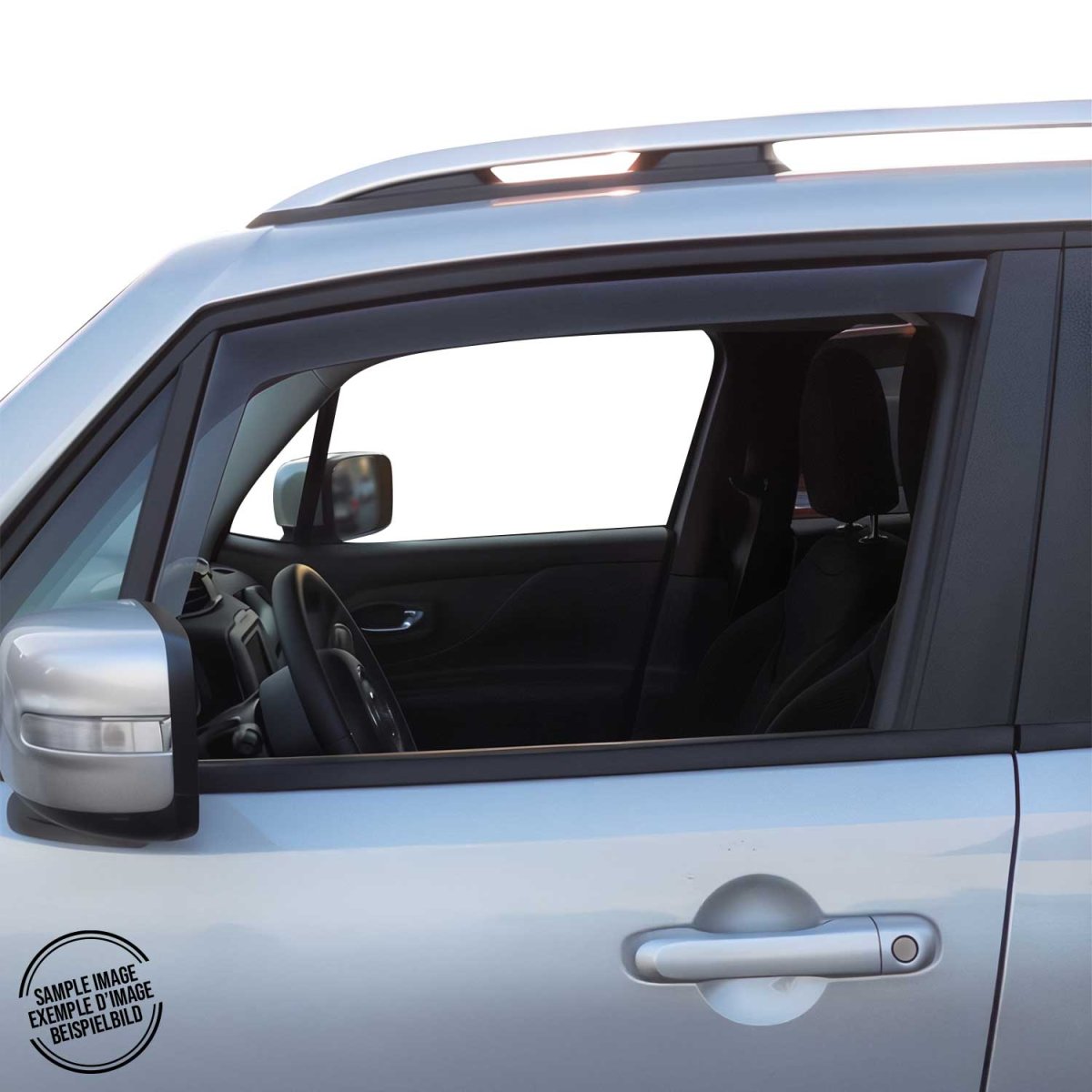 Ford Transit Connect Wind Deflector - Omac - Acrylic 2 Pcs - Black Smoke - '10-'13 Ford Transit Connect Wind Deflector - Omac - Acrylic 2 Pcs - Black Smoke - '10-'13